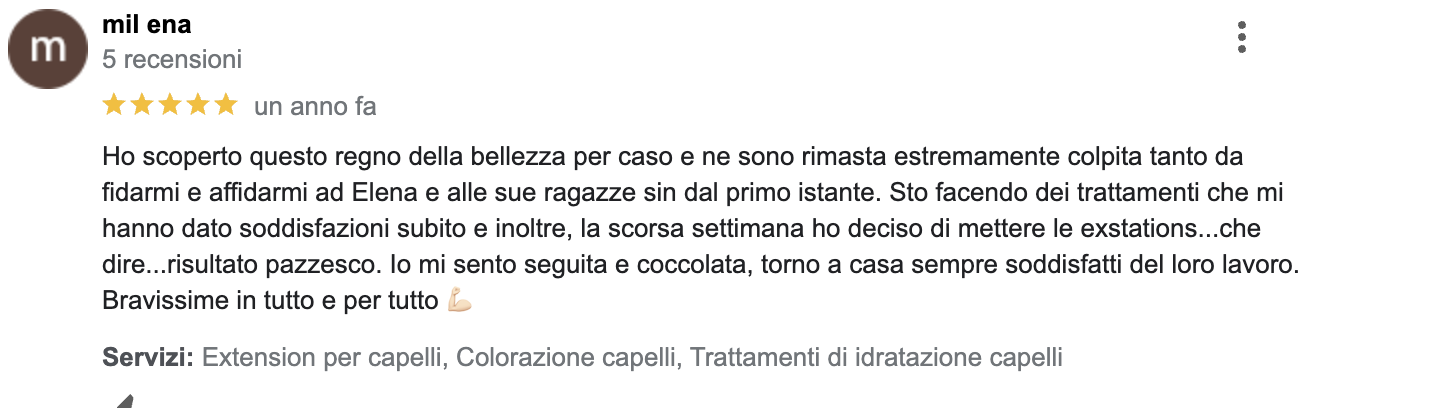 recesione-cliente_luxuryhair_center_spa_tricologia_verona_sanguinetto_alopecia_diramazione